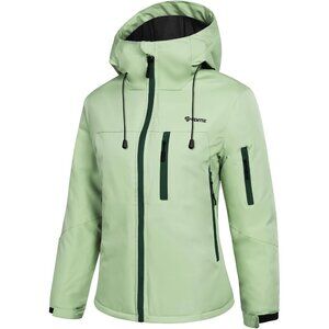 Women's Silt Green Snowboarding Mountain Ski Snow Jacket Coat Winter Warm